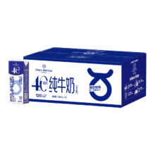 再降价：一号会员 全脂纯牛奶 4.0g蛋白 200ml 30盒