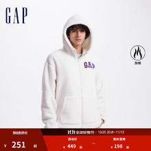 Gap 盖璞 男女装毛毡布logo仿羊羔绒连帽卫衣外套609272