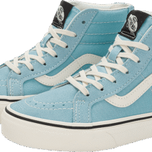 VANS 官方 品牌直供 SK8-Hi Zip蓝色高街风清新中大童板鞋BMX小轮车151元（超V会员价，有政府补贴8折券，价格更低）
