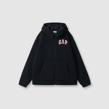 Gap 盖璞 毛毡布logo仿羊羔绒连帽卫衣外套609272114元