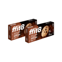 ffit8燕麦蛋白曲奇饼干高蛋白酥脆饼干零食网红零食休闲下午茶 【山姆同款】黑巧克力味 7g*16包*2盒装46.9元 (送赠品)