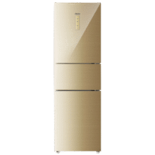 Haier海尔冰箱一级能效风冷无霜冰箱三开门冷藏冷冻两用家用电冰箱大容量小冰箱以旧换新 216升三门冰箱风冷无霜二级能效