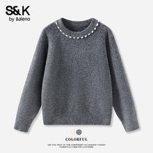 Baleno 班尼路 S&K系列 毛衣 针织衫 秋冬季 长袖保暖上衣服券后49.9元