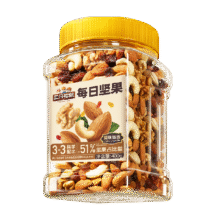三只松鼠罐装混合坚果17.4元