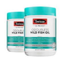 88VIP、双11预售：Swisse 斯维诗 深海鱼油软胶囊 1000mg 400粒*2瓶*2件341.86元合170.93元/件