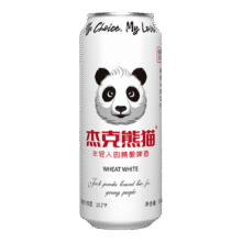 杰克熊猫精酿原浆啤酒小麦白啤茶啤百香果啤 白啤 500mL 1罐