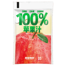 超植季超级植觉果汁100%苹果汁180ml*10袋0防腐剂0脂肪29.9元 (券后省6)