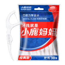 京东试用：小鹿妈妈 经典细滑牙线袋装 30支1.4元包邮