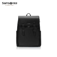 Samsonite 新秀丽 牛皮男士双肩包翻盖大容量电脑包 NV0