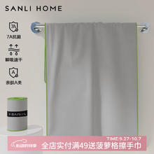 SANLI 三利 浴巾 烟木灰毛巾60*80cm