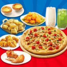 再降价：美团到店 达美乐比萨 【热门推荐】超值比萨小食狂欢8件套原价139元现仅93.89元