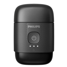 飞利浦（PHILIPS）电动剃须刀鹅卵石便携式刮胡刀 0.0微米净剃黄金比例 极境黑 父亲生日礼物 出行必备 国家补贴539.1元 (券后省0.9,月销1000+)