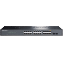 普联（TP-LINK）24口全千兆+2千兆SFP PoE交换机 企业级分流器 分线器TL-SG1226P1169元
