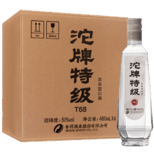 沱牌 特级 T68 50度 浓香型白酒 480ml*6瓶329.6元