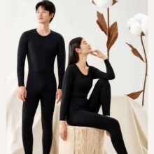 京东京造 10A抗菌新疆纯棉男女秋衣秋裤套装59.9元、包邮
