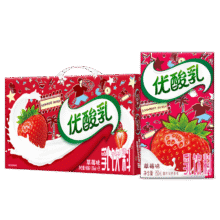 伊利优酸乳草莓味250ml*24盒 牛奶饮品 中秋送礼盒装32.9元（需领券）