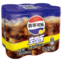 百事可乐Pepsi 生可乐 生爽柠檬味碳酸饮料汽水汽水330ml*6听 整箱装12.9元(需换购)