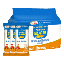 金龙鱼 家常劲道 挂面 1kg 3袋98.4元（合9.84元/件）