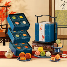 悠享时 鲤遇三层礼盒652g *3件130.8元（合43.6元/件）