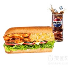 美团 SUBWAY赛百味 照烧鸡蛋料双拼三明治两件套兑换券·1张 可配送可自取