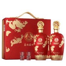 五粮液股份出品 喜福盛世 浓香型白酒 52度500mL*2瓶 礼盒装189.9元（需领券）