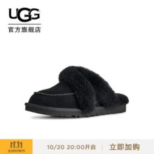 UGG秋季新款女士毛茸款简约平底包头懒人毛毛鞋1174571BLK|黑色38899元