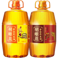 胡姬花古法花生油8L组合（土榨风味4L+古法花生油4L） 压榨一级 4L*2桶256.8元 (每满250减37)