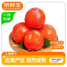 京鲜生 阳丰脆柿 3斤 单果120g+ 脆甜黄金巧克力硬柿子 源头直发10.9元