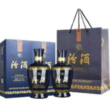 汾酒 蓝汾 清香型白酒 中秋送礼 53度 475mL 2瓶 双瓶装（内含礼袋）209元 (券后省20,月销3000+)