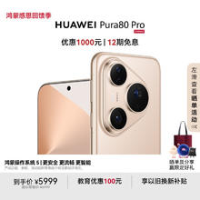 华为 HUAWEI Pura 80 Pro 手机 12GB+512GB 釉金5079.07元