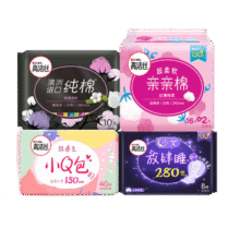 高洁丝（Kotex） 臻选日用卫生巾纯棉极薄240mm姨妈巾箱装批发 日夜组合76片29.9元