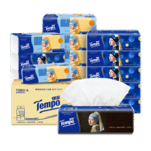 Tempo 得宝 戴珍珠耳环的少女联名艺术抽纸 4层90抽*15包71.94元（合35.97元/件）