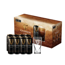 GUINNESS 健力士 世涛黑啤酒 440ml*8听 礼盒装（定金20元）64.26元