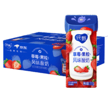 纯甄 果粒风味 211g 酸奶 24盒 草莓口味