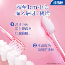 LION 狮王 细齿洁晶彩软毛牙刷 8支券后27.9元
