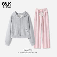 Baleno 班尼路 S&K系列女连帽休闲运动套装（断码清仓多款任选）79.9元