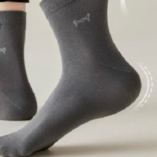 猫人100%纯棉袜子男秋冬季7A抗菌防臭中筒袜袜  5双 均码18.9元（需领券）