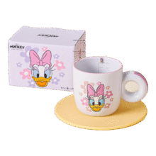 迪士尼（Disney）米奇米妮系列甜甜圈马克杯容量275ml陶瓷女生情 米妮甜甜圈杯