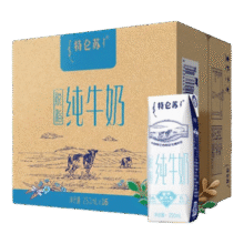 特仑苏脱脂纯牛奶 250ml*16瓶/箱【送礼】52.9元 (满59减10,券后省12)