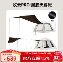 骆驼（CAMEL）户外黑胶天幕帐篷野营过夜便携式防晒防雨公园野餐露营装备 B631570.7元 (送赠品,券后省0.9)