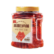 万达高蛋白肉脯 罐装休闲零食鸡肉猪肉脯肉干办公室小吃量贩装 原味高蛋白肉脯500g