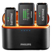 飞利浦（PHILIPS）【国家补贴】领夹麦克风一拖二无线Vlog短视频小蜜蜂直播户外录音手机相机电脑收音器 DLM3543C639元 (券后省50)