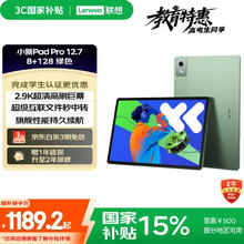 联想 Lenovo 小新Pad Pro 12.7 2025款 平板电脑（2.9K、天玑 8300、8GB、128GB、WiFi版、小青新）