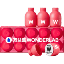 万益蓝（WONDERLAB）女性益生菌小粉瓶3.0富硒蔓越莓孕妇益200亿乳酸菌赠私护专用湿巾 【新客尝鲜】到手10瓶+赠品私护湿巾119元 (券后省10)