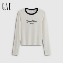 GAP女装 纯棉刺绣T恤48元、包邮