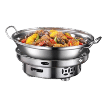 加厚不锈钢酒精炉小火锅固体液体宿舍锅仔便携饭店干锅锅家用套装 好品质酒精炉+锅【无盖】 26cm17元