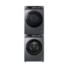 预售：Haier 海尔 小红花 376XS 10KG 直驱滚筒洗衣机+双擎热泵烘干机 洗烘套装 376XS+376XS