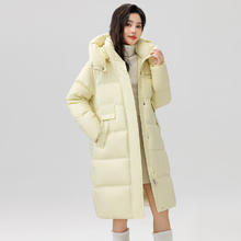 雪中飞 女士中长款 连帽羽绒服139.65元