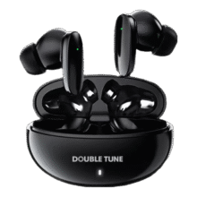 DOUBLE TUNE鹅卵石系列E2 真无线蓝牙耳机 DT入耳式耳机 超长续航 适用苹果华为小米手机 黑色 智能运动降噪50元（需领券）