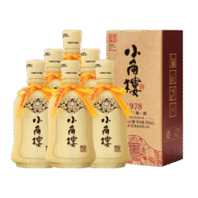 小角楼1978 52度浓香型白酒口粮酒 四川白酒礼盒装固态纯粮粮食口粮酒 52%vol 500mL 6瓶 升级版带3礼品袋188元 (每满300减50,券后省20)
